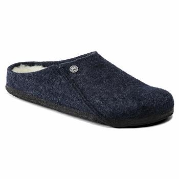 Clogsy Birkenstock Zermatt Wool/Shearling Clog Damske Námornícka Modrá | SK 256JPQ